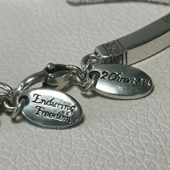 Brighton Enduring Freedom Faith Charm‎ Bracelet Anchor Cross Crown Verses